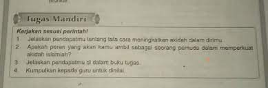 Beberapa makanan diketahui dapat membantu menumbuhkan tinggi badan, apalagi jika diterapkan bersamaan dengan latihan tertentu. 1 Jelaskan Pendapatmu Tentang Tata Cara Meningkatkan Aqidah Dalam Dirimu Dua Apakah Peran Yang Akan Brainly Co Id