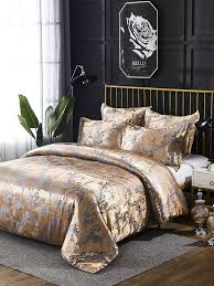 Maybe you would like to learn more about one of these? Hot Sale Luxury Silk Like Comforter Sets Queen Satin Jacquard Paisley Brushed Heart Quilted Bedding Sets With Pillowcases Online Newchic