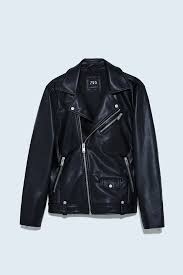 Faux Leather Biker Jacket Zara Canada In 2020 Faux Leather Biker Jacket Biker Jacket Leather Biker Jacket