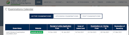 Check spelling or type a new query. Jee Main Admit Card 2021 To Be Released On This Date Nta Announces Check Latest Update