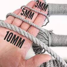 macrame 10mm rope cotton cord 3 8 inch braid 50 metres 164 ft perfect to diy plant hanger wall hanging curtain easy care for indoor plants