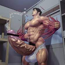 Naked male muscle men hentai