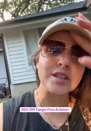 Bella Tangle Free Aviator Sunglasses for Women