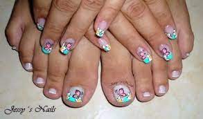 Figuras de uñas para los pies con flores hermosas : Bonitas Disenos Figura De Unas Para Pies Decorados