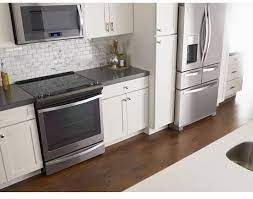 Whirlpool Wee745h0fs 30 Slide In Electric Range With Smoothtop Cooktop French Door Refrigerator Kitchen Interior French Doors