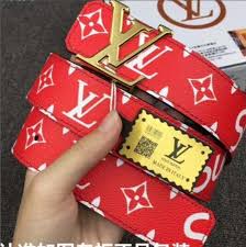 Black And Red Designer Belt Pin On Style