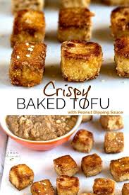 Tasty Marinated Tofu Baked Until Crispy On The Outside And Creamy And Soft In The Inside This Crispy Baked Tofu Recipe Is Si Baked Tofu Marinated Tofu Recipes