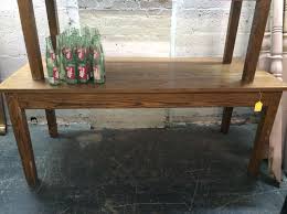 Antique Oak Library Table Peach And The Willow