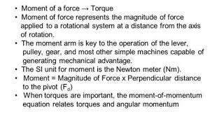 Moment Of Momentum Equation 1 Moment Of A Force Torque Moment Of Force Represents The Magnitude Of Force Linear Momentum Aerospace Engineering How To Apply