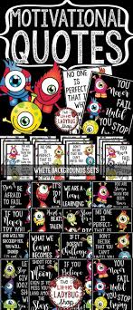 Motivational Quote Posters Motivational Posters Monster Theme Can Be So Inspiring To Students H Monster Theme Classroom Classroom Themes Monster Classroom