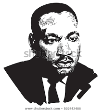 Black And White Vector Portrait Martin Luther King Black And White Hand Drawn Vector Portrait Martin Luther King Jr Martin Luther King Vector Portrait