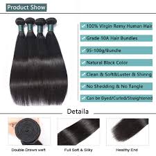 Unprocessed 5a natural black soft brazilian virgin hair straight. Buy Ayisha Hair Human Hair Straight 4 Bundles 10a Brazilian Hair Bundles 20 22 24 26 Inch Brazilian Straight Virgin Human Hair Bundles Deal Unprocessed Remy Human Hair Weaves Brazilian Hair Extensions Online In Indonesia B08mtf3h1r