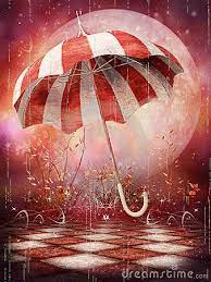 Rainy Day Umbrella Art Red Umbrella Umbrella