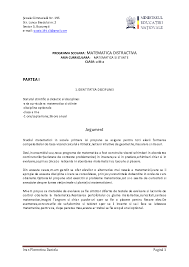 Înainte de expirarea acestui produs. Doc Programa Scolara Matematica Distractiva Aria Curriculara Matematica Si Stiinte Clasa A Iii A Partea I Florentina Daniela Ivan Academia Edu