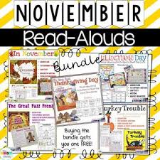 November Read Alouds November Read Alouds November Lesson Plans Thanksgiving Lessons