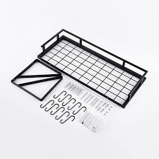 Stainless steel kitchen rack ukzn logo black. Buy Kes 24 Inch Kitchen Pot Pan Rack Wall Mounted Hanging Storage Organizer Wall Shelf With Hooks Matte Black Kur215s60 Bk Online In Uk B079dncz3q