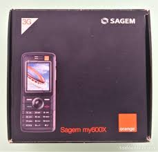 móvil sagem my600x (orange) en su caja ...