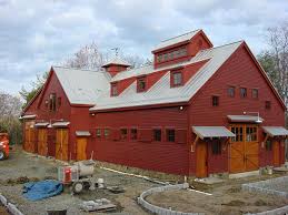 2 bay shop with living quarters. Completed Barns Maine Barn Company