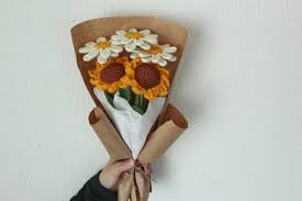 Crochet Sunflower Bouquet