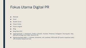 Kunci utama keberhasilan humas adalah adanya kepercayaan dari publik, kepercayaan tersebut akan dapat peranan humas dalam hal ini mempersiapkan mental publik untuk menerima kebijakan 3.5. Fokus Utama Publik Dalam Humas Doc Cyber Marketing Public Relation Shelly Nila Academia Edu Humas Adalah Sebuah Fungsi Manajemen Dalam Sebuah Organisasi Baik Dalam Skala Bisnis Maupun Dalam Ruang Lingkup