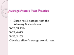 Fromthis data, calculate the average atomic mass of lead, rounded to four digits. Ppt Average Atomic Mass Practice Powerpoint Presentation Free Download Id 2811270