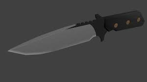 Free Obj Mode Knife 3d Model Knife Low Poly 3d Models