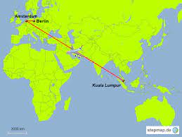 Kuala lumpur bietet seinen gästen alles, was man sich wünschen könnte. Stepmap Flug Berlin Kuala Lumpur Landkarte Fur Asien