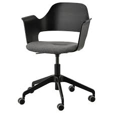 Ikea Fjallberget Black Stained Ash Veneer Gunnared Dark Gray Conference Chair Conference Chairs Chair Ikea