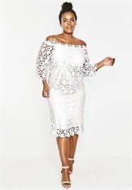 Lace Off The Shoulder Dress Plus Size Clearance Dresses Roamans Plus Size Dresses Plus Size Party Dresses