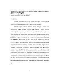Maybe you would like to learn more about one of these? Doc Pendekatan Multikultural Dalam Pembelajaran Tinjauan Seni Rupa Nusantara Oleh Drs Iswahyudi Inggi Patricia Academia Edu