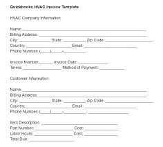 Quickbooks Hvac Invoice Template Free Download Housecal Pro