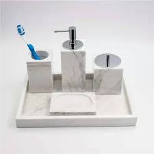The shelves are ideal for storing earrings, bracelets, hair accessories, and more. Marble Design Hotel Bathroom Accessories Set From China Stonecontact Com