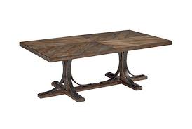 Magnolia Home Iron Trestle Coffee Table By Joanna Gaines Traditional Coffee Table Outdoor Dining Furniture Rustic Dining Furniture