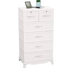 This dresser measures 17.52 inch. Buy Nafenai Plastic Drawers Dresser Storage Drawers Large Tall Dresser Bedroom Organizer Storage Cabinet For Closet Office Playroom 6 Drawers Armoire Ivory White Online In Thailand B0836g95wt