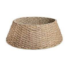 Holiday Time Natural Seagrass Woven Christmas Tree Collar Walmart Com In 2021 Tree Collar Christmas Tree In Basket Christmas Tree Night Light