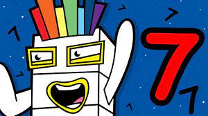 Numbers Learn Colors For Children Coloring Number Seven Alphablocks Numberblocks Learning Colors Coloring For Kids Preschool Printables