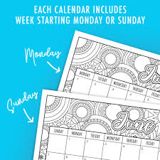Our printable coloring pages are free and classified by theme, simply. Free 2020 Printable Coloring Calendar By Sarah Renae Clark