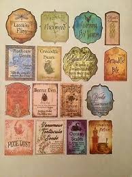 Make your own harry potter potion bottles with free printable labels. 16 2 Tall Sticker Potion Bottle Labels Harry Potter Party Prop Pre Cut Adhesive Ebay