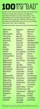 100 Ways To Say Bad Writing Tips Writing Words English Writing
