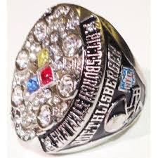 Big ben hasn't put up big numbers in his three super bowl appearances, but that doesn't make his two rings any less valuable. Pittsburgh Steelers 2008 Super Bowl Ring Replica Ben Roethlisberger Steelers Football Memorabilia Size 11 Fitness Sports Fan Shop Nfl Shop Pittsburgh Steelers Pittsburgh Steelers Memorabilia