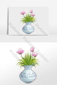 [lengkap} menyajikan aneka gambar bunga mawar (rose) cantik, indah + klasifikasi bunga mawar berdasarkan kelas, jenis dan bentuknya. Ilustrasi Pasu Tanaman Bunga Yang Dilukis Dengan Tangan Elemen Grafik Psd Percuma Muat Turun Pikbest Menggambar Bunga Bunga Lukisan Bunga