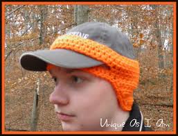 Crochet Baseball Cap Earwarmer *PATTERN ONLY*