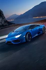 Lamborghini Huracan Blue Supercar Speed Night 750x1334 Iphone 8 7 6 6s Wallpaper Background Picture Image