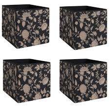 Ikea rönnskär regal 2 x stück eur 3000 picclick de. 4x Drona Ikea Fach Geblumt Beige Schwarz Box Kaufland De