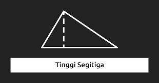 L.δabc = ½ x alas x tinggi l.δabc = ½ x ab x ac l.δabc = ½ x 4 cm x 3 cm l.δabc = 6 cm2. Cara Mencari Tinggi Segitiga Termasuk Segitiga Sembarang
