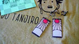 鬼滅の刃 竈門炭治郎の耳飾りの作り方 how to make demon slayer tanjiro kamado s earrings youtube 滅 刃 ハンドメイド