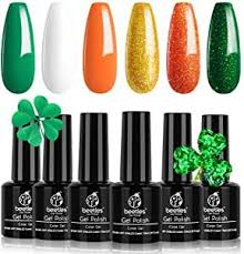 Healthy 9 Toxin Free Ingredient Makes It Safe And Has Low Odor Lucky Charm Is The Absolute Per In 2020 St Patricks Day Nails Gel Manicure At Home Gel Nail Polish Set