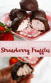 Chocolate Covered Strawberry Truffles A Savory Feast Recipe Strawberry Recipes Homemade Truffles Desserts
