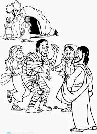 Download Or Print This Amazing Coloring Page Lazarus Jesus Lives Sunday School Sunday School Coloring Pages Sunday School Lessons Sunday School Activities