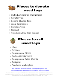 15 Places To Donate Used Toys Or Sell Used Toys Clean Out Kids Toys For Christmas Make Room For Birt Donate Used Toys Kids Toys For Christmas Things To Sell